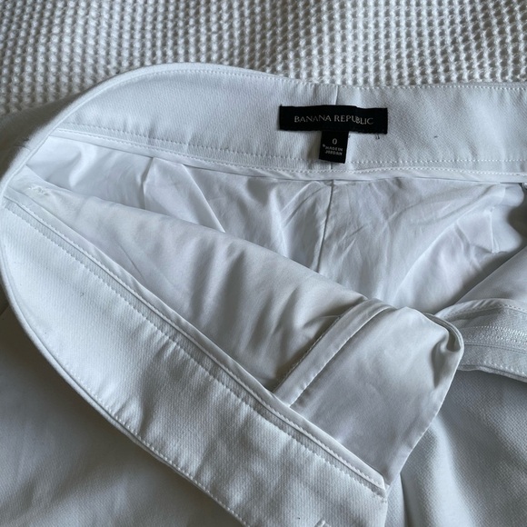 Banana Republic old money classy white dressy Shorts size 0 NWOT - Picture 5 of 8